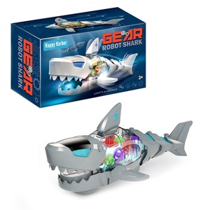 Eléctrico Bump & Go <span class=keywords><strong>robot</strong></span> <span class=keywords><strong>tiburón</strong></span> juguete <span class=keywords><strong>tiburón</strong></span> plástico juguetes iluminados 2023 para niños - Product Image 1