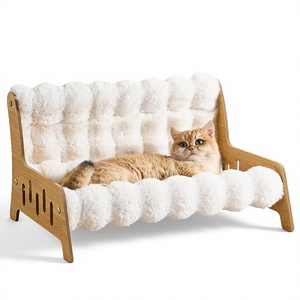 Kedi ve Küçük Köpekler İçin Kabarcık Kadife Yıkanabilir Sıcak Evcil Hayvan Yuvası, Her Mevsim Evrensel İç Mekan Kullanımı, Montaj Gerektirmez - Product Image 1