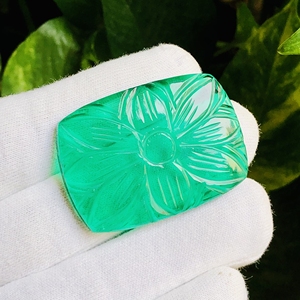 Marvelous Top Grad Quality Matched Pairs Emerald Green <b>Quartz</b> Faceted Round Shape Size 15x15x6mm Carving Making for Jewelry - Product Image 2