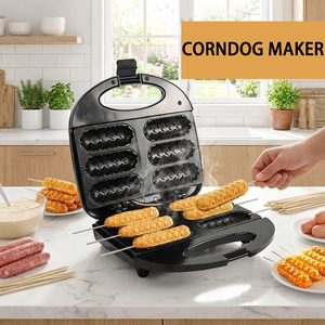 Máquina Eléctrica para Hacer Corndogs WndSeven, para Hornear 6 Salchichas, Postres y Sándwiches, con Placas Antiadherentes para Uso Doméstico - Product Image 4