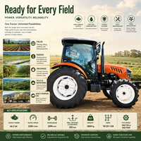 Tractor Agrícola LAWNIO con Sistema de Elevación Hidráulico y Potente Motor Diésel para Labranza, Personalización Completa de la Maquinaria