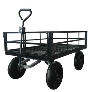 TC4206 Chariot utilitaire de jardin robuste, chariot de jardin en acier maillé, avec roue pneumatique 16 pouces 4.00-8 - Product Image 2