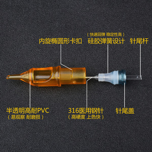 Caja <span class=keywords><strong>de</strong></span> 10 <span class=keywords><strong>Agujas</strong></span> <span class=keywords><strong>de</strong></span> Tatuaje Permanentes PUM con Membrana para <span class=keywords><strong>Microshading</strong></span>, Esterilizadas, <span class=keywords><strong>de</strong></span> Acero Inoxidable 316 - Product Image 2