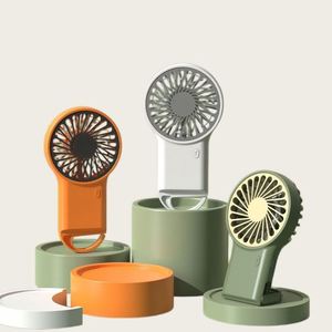 Hot Selling Handheld Fan USB Foldable Fan Portable Mini Student Desktop <b>Cooling</b> Fan with Carabiner Custom - Product Image 1