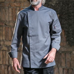 CHECKEDOUT RTS Chef Jacket Hotel Chef uniforme manica lunga traspirante abbigliamento da lavoro Catering ristorante cappotto - Product Image 5