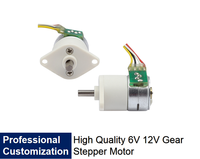 Motor Stepper DC Torsi Tinggi 15mm Tanpa Sikat 2 Fasa 5V 6V 12V Motor Gear Mikro Stepping dari Semua Seri