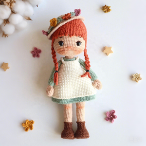 Kaiyue-Poupée tricotée au <span class=keywords><strong>crochet</strong></span> personnalisée, adorable poupée pour fille, jouet pour pépinière, jouet doux pour bébé - Product Image 6