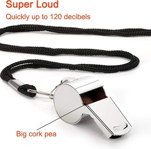 Silbato de Fútbol de Acero Inoxidable, Regalo para Árbitros de Baloncesto, Hockey, Voleibol, Atletismo y Deportes al Aire Libre - Product Image 2