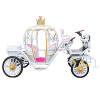 Nouvelle Arrivée Professionnelle : Carrosse Électrique Rose Princesse Cendrillon à Chariot de Citrouille pour Mariage