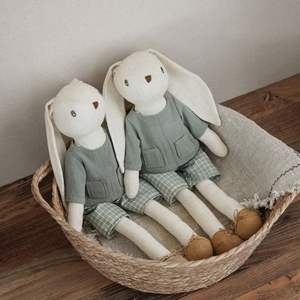 Muñeco <span class=keywords><strong>de</strong></span> Conejo <span class=keywords><strong>de</strong></span> Pascua Personalizado <span class=keywords><strong>de</strong></span> Lino Suave con Orejas Largas, Peluche Bailarina con Vestido, Juguete <span class=keywords><strong>de</strong></span> Animal para Niñas - Product Image 3