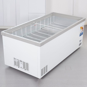 Congelatore Commerciale per Gelato a <span class=keywords><strong>Doppia</strong></span> Temperatura 13 Cu.Ft, Vetrina con Coperchio in Vetro, Design a Pozzetto con 2 Porte Scorrevoli in Vetro - Product Image 4