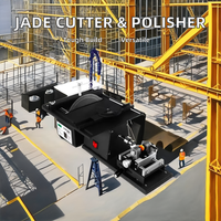 Machine multifonctionnelle de polissage et de découpe de jade Petite scie de table Polisseuse de pierre Nouvel état avec composant de moteur central