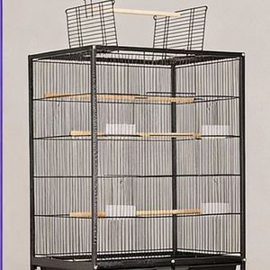 Cage à oiseaux en gros, cage à perroquet en métal durable de haute qualité, grande cage à oiseaux, maison pour animaux de compagnie, fournitures pour animaux - Product Image 2