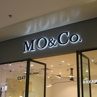 Enseignes publicitaires extérieures pour façades de magasins, enseignes commerciales 3D, logo de magasin, lettres en acrylique, enseignes électroniques éclairées par LED