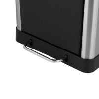 Conteneur à 3 compartiments Poubelles de recyclage de qualité intelligente Poubelle domestique Poubelle 3 en 1 Poubelle à poussière