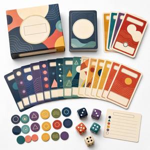 Jeu de société personnalisé de haute qualité, fabrication OEM, vente directe, bon <span class=keywords><strong>prix</strong></span>, pièces en papier, jeu de société amusant pour adultes et enfants - Product Image 2