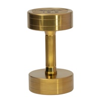 2.5-50kg haltères en acier chromé de qualité commerciale or titane galvanisé ensemble pour la maison Gym Fitness Pilates musculation