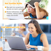 Ampoule LED à spectre complet semblable au soleil, protection oculaire sûre pour la thérapie, lumière du jour 4000K 9W avec culot E26