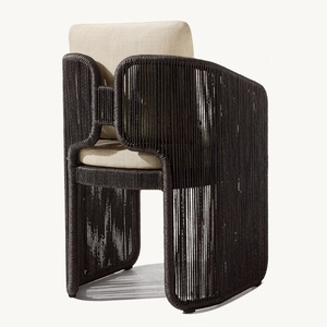 Moderno Juego de <span class=keywords><strong>Mesa</strong></span> de Comedor para Exteriores con 8 Asientos, Impermeable, para Balcón, con <span class=keywords><strong>Sillas</strong></span> de Ratán, para Patio, Villa u Hotel - Product Image 5
