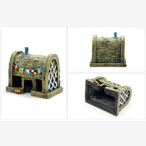 Décor Aquarium en résine, ornement maison, ananas - Product Image 6