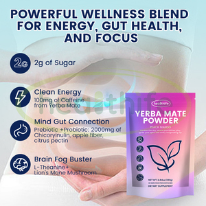 Nhãn hiệu riêng bán buôn Yerba Mate trà ngay lập tức bột 10:1 Yerba Mate chiết xuất bột Yerba Mate trà - Product Image 5