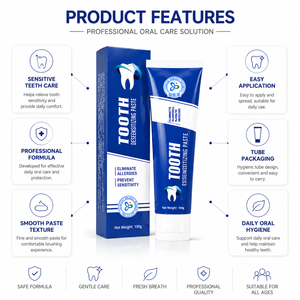 <span class=keywords><strong>Dentifrice</strong></span> <span class=keywords><strong>blanchissant</strong></span> désensibilisant de fabrication interne avec formule au fluor, anti-caries, renforce l'émail, soulage - Product Image 6