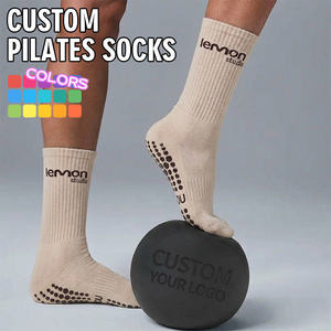 Chaussettes de Pilates antidérapantes BiLu OEM ODM personnalisées avec logo, chaussettes de yoga avec étiquette privée pour les studios de yoga, vente en gros - Product Image 2