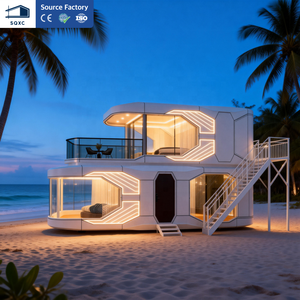 SQXC Casa Cápsula <span class=keywords><strong>de</strong></span> <span class=keywords><strong>Lujo</strong></span> Moderna Prefabricada <span class=keywords><strong>de</strong></span> Dos Pisos <span class=keywords><strong>de</strong></span> 40 pies con Cocina, Diseño Transpirable y Apartamento <span class=keywords><strong>de</strong></span> 5 Años <span class=keywords><strong>de</strong></span> Garantía - Product Image 1