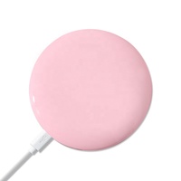 Mini miroir de maquillage LED rond, Portable, logo personnalisé, boîte avec USB