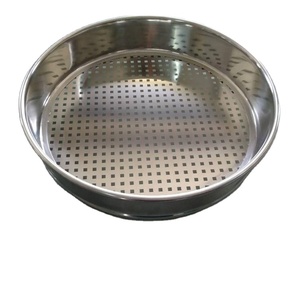 Perforated Plate Test Sieve 200mm Diameter Stainless Steel Perforated <b>Mesh</b> Laboratory Sieve for Particle Size Analysis - Product Image 1