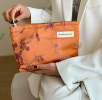Sac à cosmétiques en polyester imprimé léopard, style Guofeng, sac de soin de la peau, sac de voyage portable, sac de toilette, sac intérieur, sac à main