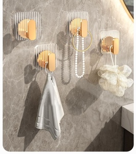 Transparent Acrylic <b>Wall</b> <b>Hook</b> Self Adhesive Waterproof Key Bag <b>Hooks</b> <b>Wall</b> Mounted Strong Sticky Bathroom <b>Hooks</b> Kitchen - Product Image 3