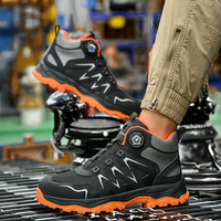 Vente en gros de chaussures de travail de haute qualité chaussures de sécurité au travail anti-écrasement bottes pour hommes avec embout en acier