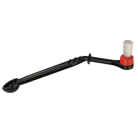 Brosse à angle spécial 2-en-1, poils en nylon épais et rigides, écologique, qualité alimentaire, noire, pour machine à expresso Liang Yuan