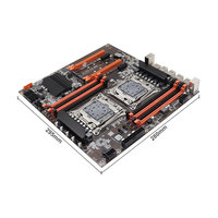 Kit Carte Mère X99 E5 2680v4 Double Processeur X99 8 Go 16 Go DDR4 RAM Combo Carte Mère E-ATX pour Serveur et Ordinateur de Bureau