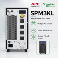 UPS Monofásico en Línea APC SPM3KL para Respaldo de Equipos de Red y Servidores de Computación con Batería de Plomo-Ácido 3KVA/2700W