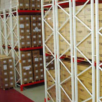 Système de rayonnage à double profondeur pour charges lourdes, rayonnage d'entrepôt en acier pour marchandises à haute densité