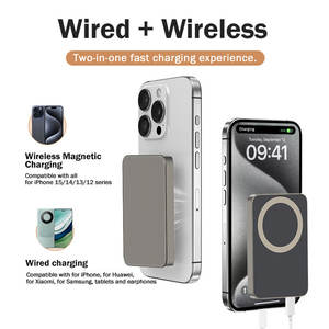 Tam renkli baskı tasarım telefon manyetik kablosuz şarj güç bankası yeni yıl noel yenilik lüks hediyeler için <span class=keywords><strong>DIY</strong></span> kadınlar - Product Image 2