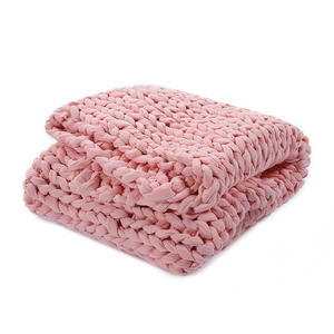 Ağırlıklı battaniye, yumuşak ve rahat, sıcaklık düzenleyen ve nefes, el yapımı tıknaz iplik örme tasarım - Product Image 6