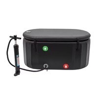 Vente flash : baignoire à glace gonflable pour athlètes adultes, récupération corporelle, trempage à froid, bain de glace et sauna