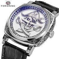Montre automatique mécanique Forsining Relojes Montre, nouveau design, dragon, PunkJam Tangan, montre pour homme, style crâne de tigre