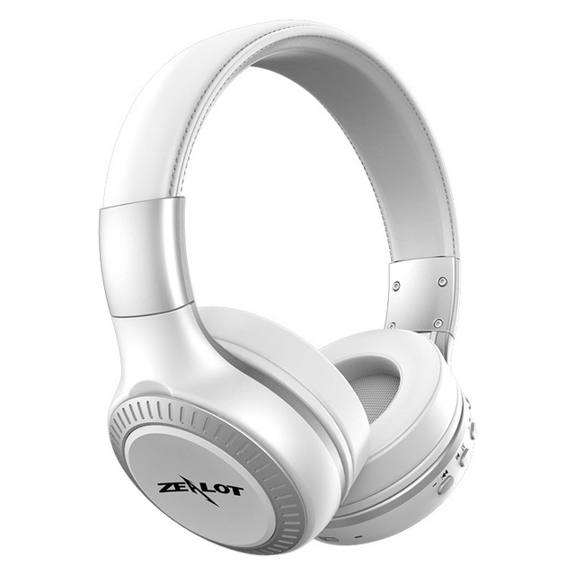 Headset Over-Ear High Bass Wireless Stereo Blue Tooth Headphones With Mic Tf Slot and Fm Radio Zealot B19