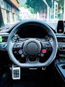 Accessoires de voiture personnalisés Volant pour <span class=keywords><strong>Audi</strong></span> A6 A7 A8 S6 S7 S8 C8 2018 2019 2020 2021 2022 <span class=keywords><strong>2023</strong></span> - Product Image 6