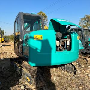 Excavatrice Kobelco SK75 d'occasion de haute qualité, 7,5 tonnes, moteur hydraulique d'origine japonaise, équipement de construction - Product Image 5