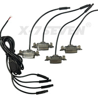 X-7SEVEN Feu de calandre avant RVB à lentille fumée, Feu de position LED pour voiture, pour la modification de pick-up, véhicules tout-terrain et SUV, Accessoires d'éclairage automobile