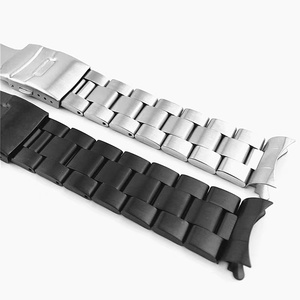 <span class=keywords><strong>Bracelet</strong></span> de montre en acier inoxydable massif, <span class=keywords><strong>bracelet</strong></span> de montre brossé avec extrémités incurvées, remplacement pour Seikos SKX700 20 <span class=keywords><strong>22MM</strong></span> - Product Image 5