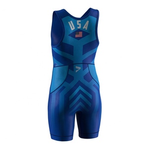 Vente en gros OEM ODM de maillots de lutte pour hommes, grande taille, professionnels, design ajusté - Product Image 3