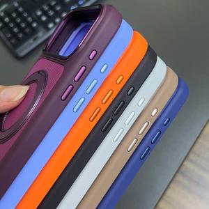 เคสโทรศัพท์โลหะคุณภาพสูงแบบหมุนได้ 360 องศา พร้อมขาตั้ง สำหรับรุ่น 17 18 Pro - Product Image 3