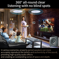 Haut-parleur encastré au plafond - Haut-parleurs intégrés de 6,5 pouces / 5 pouces - Système audio passif - Haut-parleurs de plafond Hi-Fi
