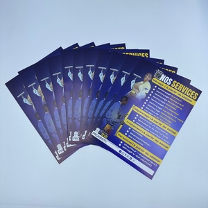 Carta per Stampa Offset A3 Blu 157gsm Piegata a Prezzo Economico per Servizi di Giardinaggio, Manutenzione, Panetteria, Odontoiatria, Volantini Linguistici, Fumo - Product Image 4